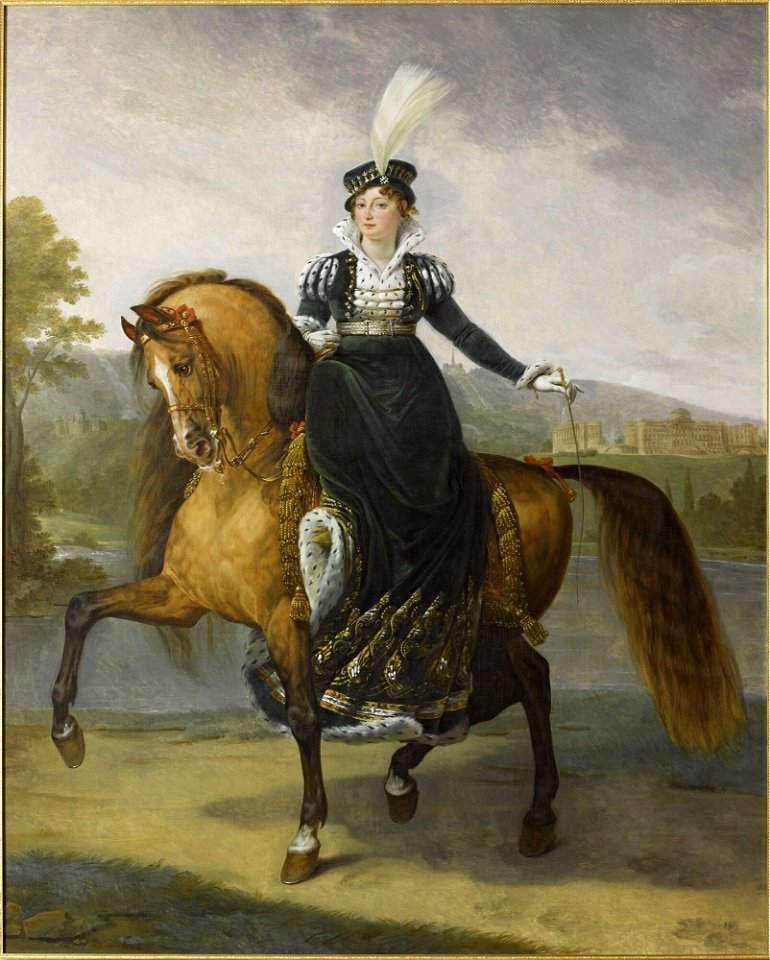 Equestrian portrait of Catharina of Württemberg