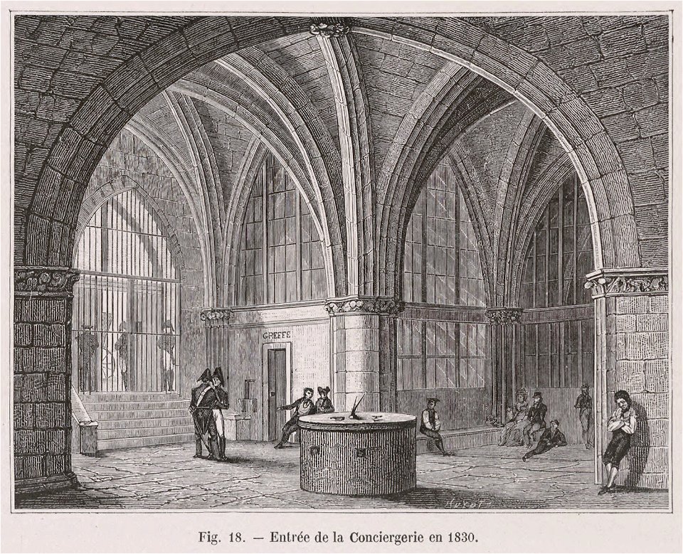 Entrée de la Conciergerie en 1830