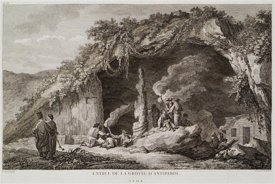 Entrée de la Grotte d'Antiparos - Choiseul-gouffier Gabriel Florent Auguste De - 1782