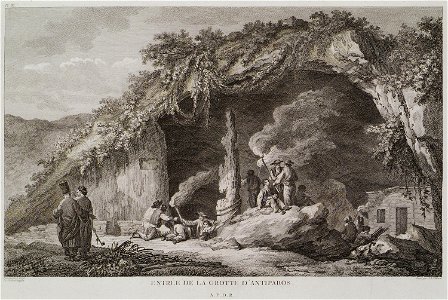 Entrée de la Grotte d'Antiparos - Choiseul-gouffier Gabriel Florent Auguste De - 1782