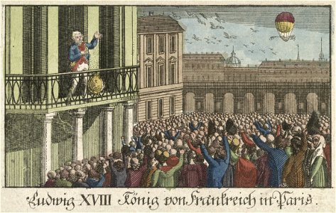 Entrée de sa majesté Louis XVIII à Paris le 3 Mai 1814
