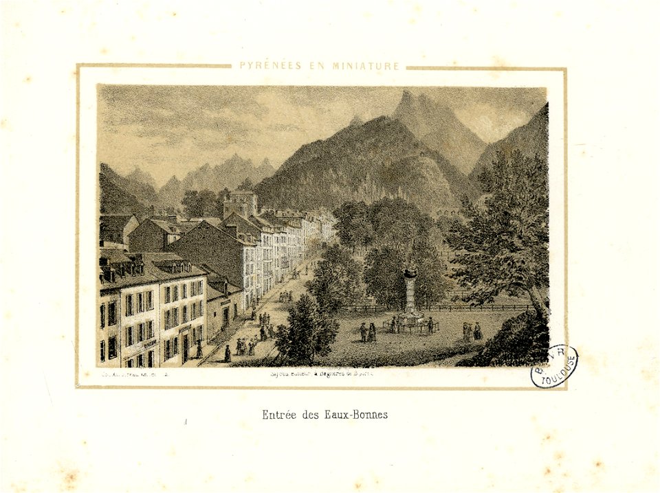 Entrée des Eaux-Bonnes - Fonds Ancely - B315556101 A MERCEREAU 2 021