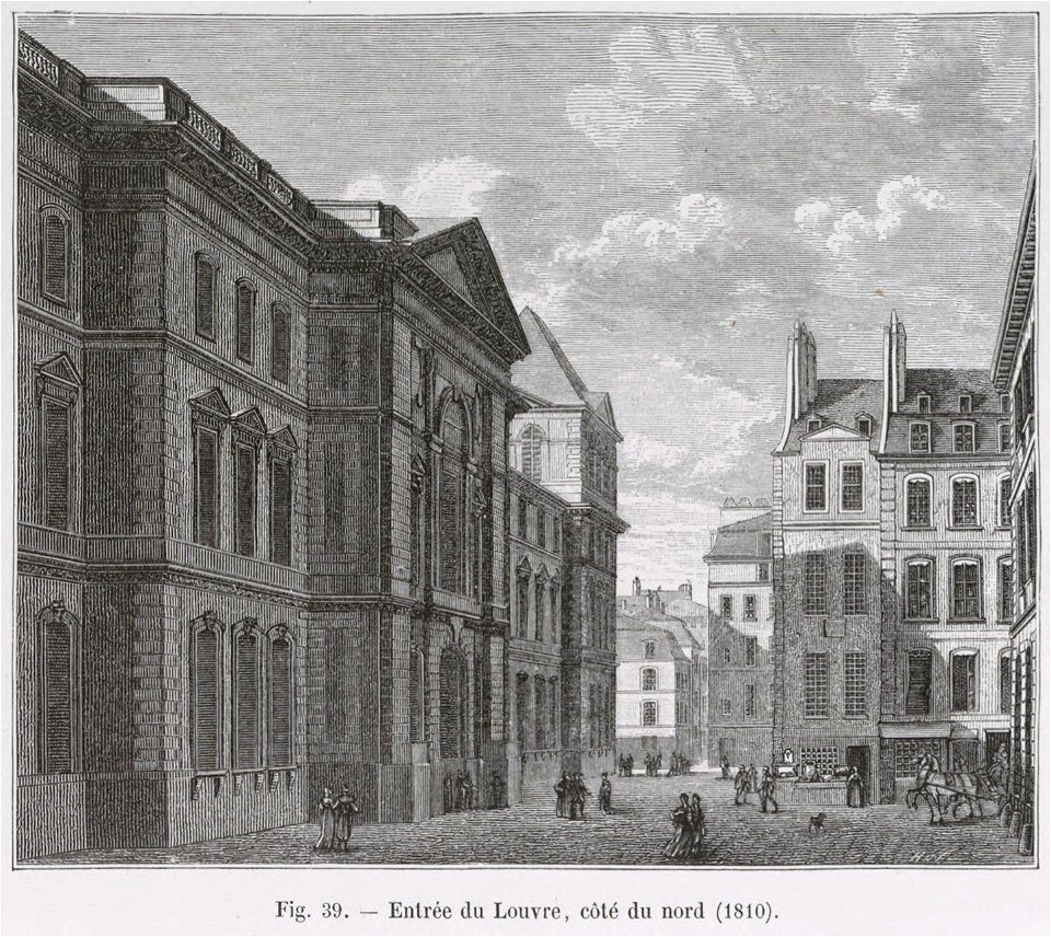 Entrée du Louvre, côté du nord, 1810