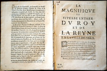 Entrée du Roy Reine à Paris 82672