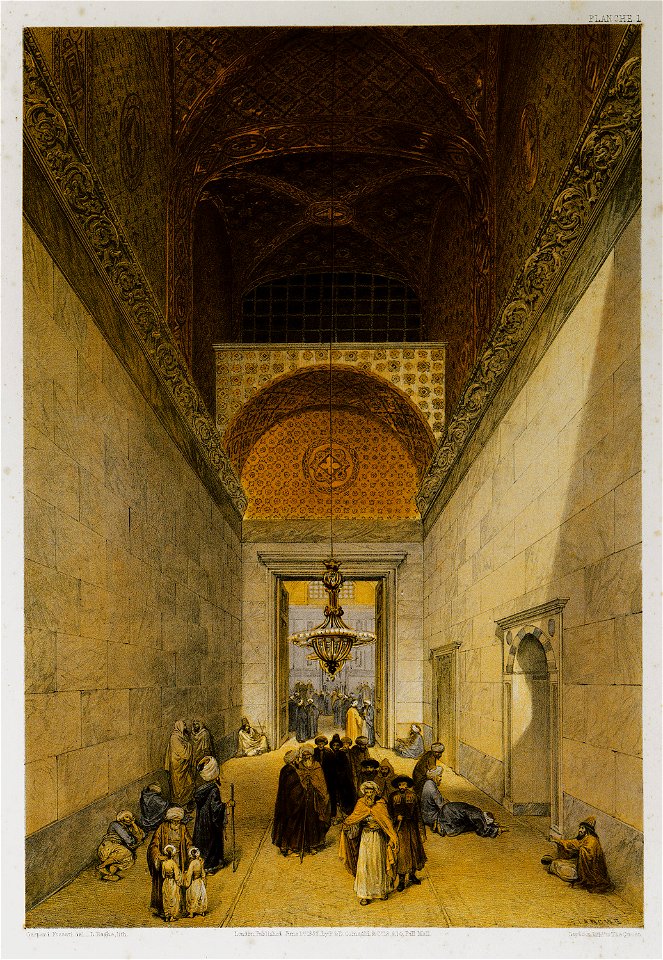 Entrée principale de la mosquée - Fossati Gaspard - 1852