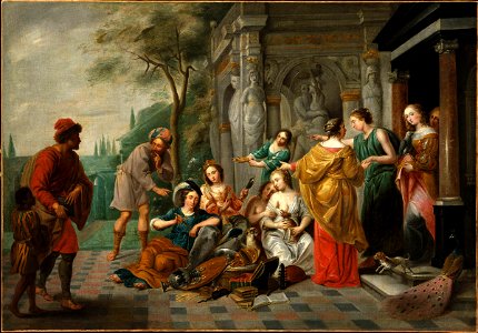 Erasmus Quellinus (II) - Achilles with the Daughters of Lycomedes