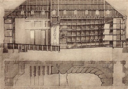 Entwurf zu einem Barocktheater 1699 Dresden Hauptstaatsarchiv