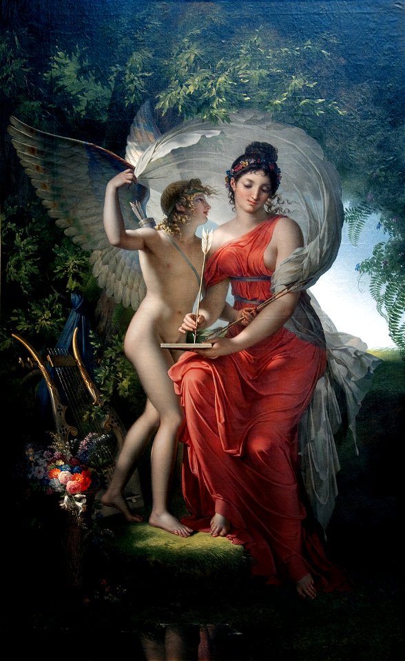 Erato, Muse of Lyrical Poetry - Charles Meynier
