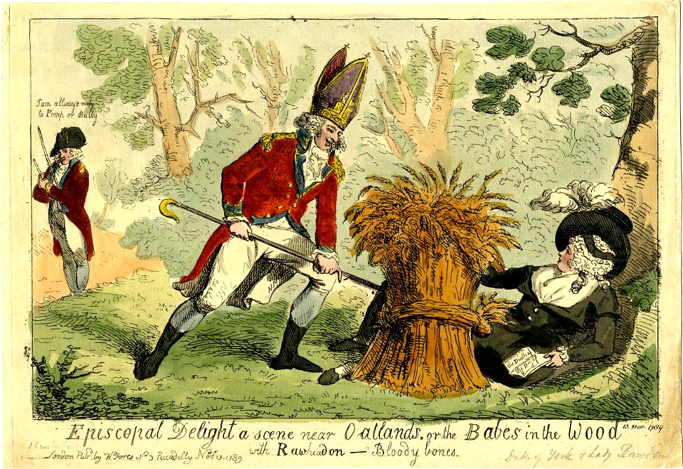 Episcopal delight a scene near oatlands, or the babes in the wood with rawheadon-bloody bones. (BM 1868,0808.5893)