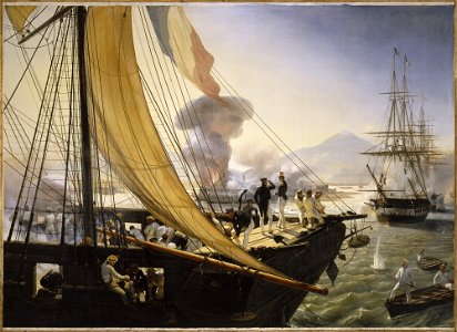 Épisode de l'expédition du Mexique en 1838. Free illustration for personal and commercial use.