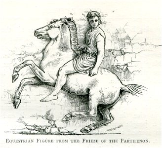 Equestrian figure from the frieze of the Parthenon - Mahaffy John Pentland - 1890