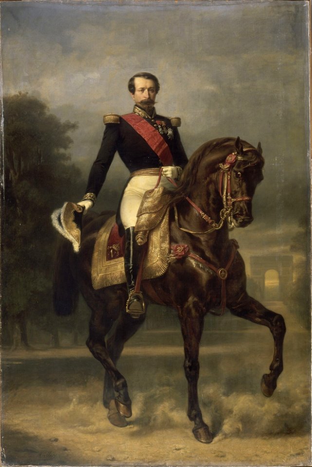 Equestrian portrait of Napoleon III of France (by Charles Louis Müller) - Palace of Versailles
