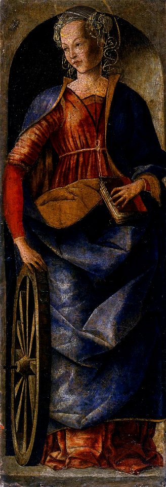 Ercole de' Roberti - Griffoni Polyptych - St Catherine of Alexandria - WGA19617