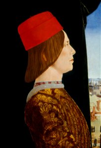 Ercole de' Roberti - Portrait of Giovanni II Bentivoglio - WGA19610