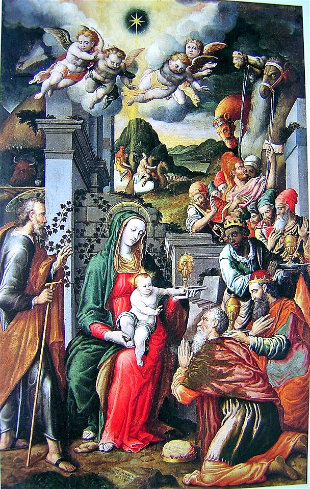 Ercole Ramazzani, Adorazione dei Magi, 1577, Arcevia