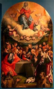 Ercole ramazzani, assunzione della vergine, 1550-1600 ca. (loro piceno, municipio)