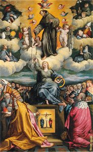 Ercole Ramazzani, Allegoria del Cordone di san Francesco, 1589, Sassoferrato, chiesa di san Francesco