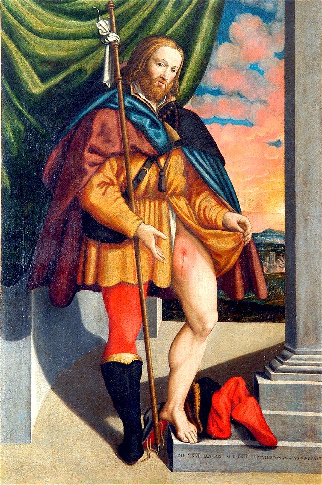 Ercole Ramazzani, San Rocco, 1562, Civica raccolta d'arte Claudio Ridolfi (Corinaldo)