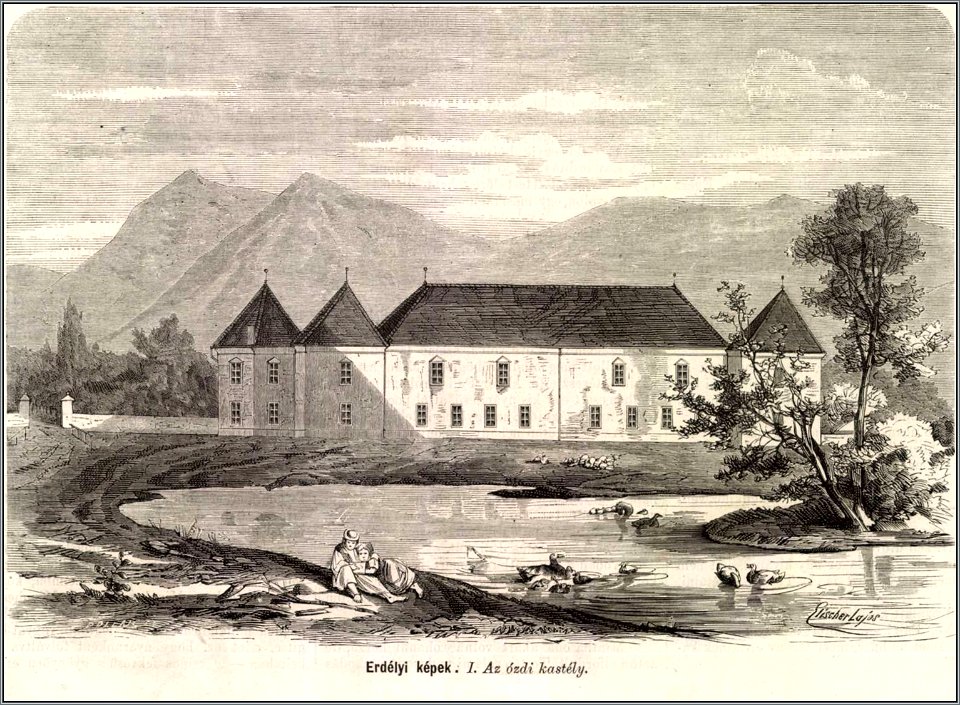 Erdélyi képek. Ozdi (Magyarózd) kastély, Mo. és a Nagyvilág, 1875