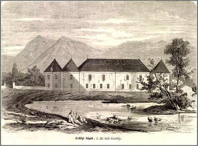 Erdélyi képek. Ozdi (Magyarózd) kastély, Mo. és a Nagyvilág, 1875