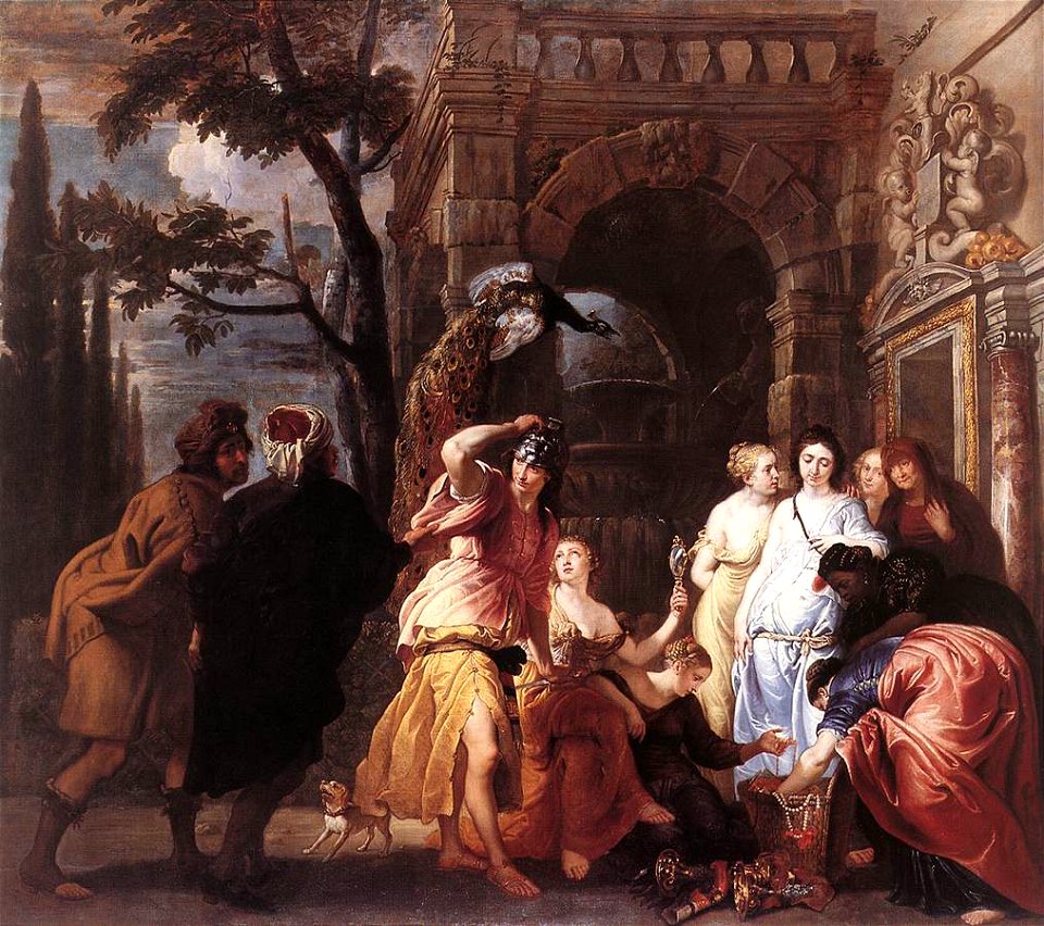 Erasmus Quellinus (II) - Achilles among the Daughters of Lycomedes - WGA18563