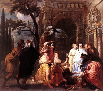 Erasmus Quellinus (II) - Achilles among the Daughters of Lycomedes - WGA18563