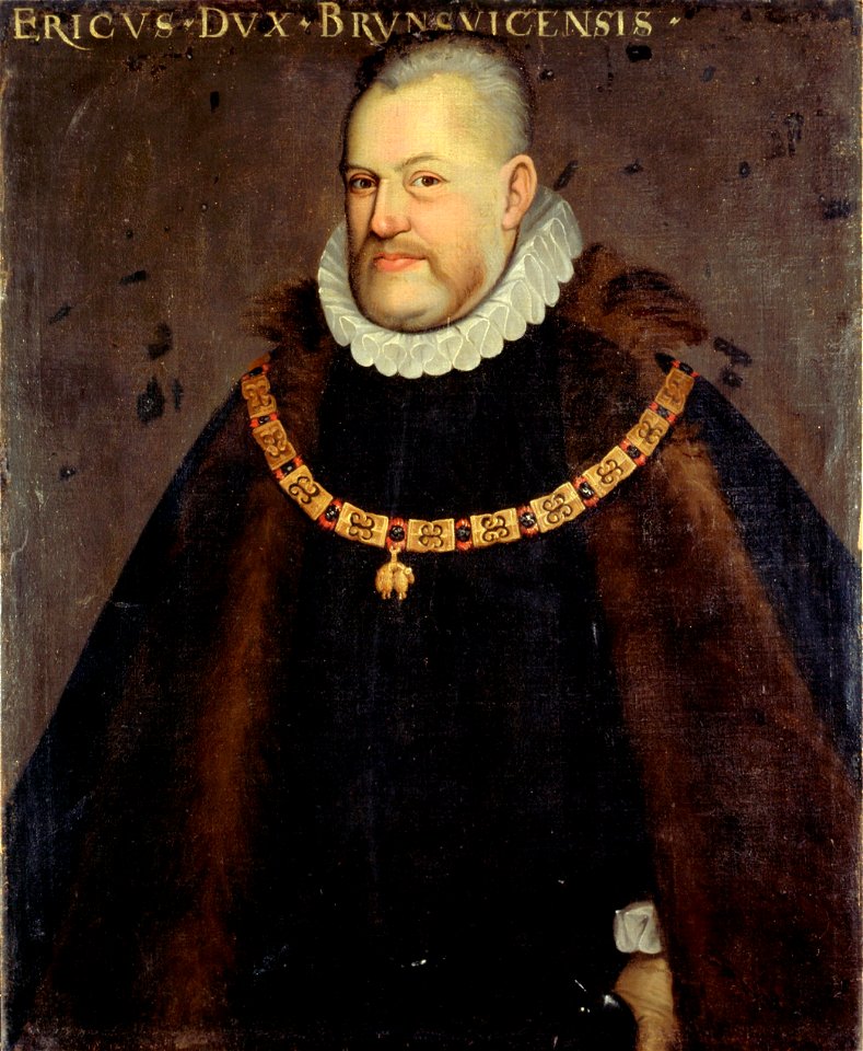 Eric II of Brunswick-Lüneburg (1528-1584), Duke of Calenberg-Göttingen. Free illustration for personal and commercial use.