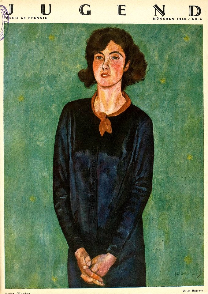 Erich Büttner - Junges Mädchen, 1925