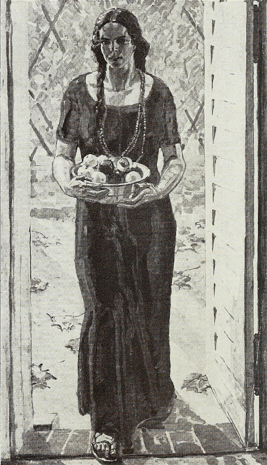 Erich Kuithan - Mädchen mit Äpfeln