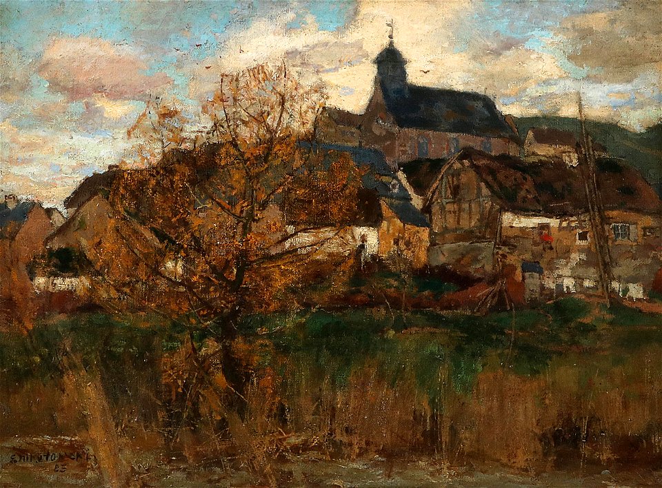 Erich Nikutowski Dorfansicht 1903