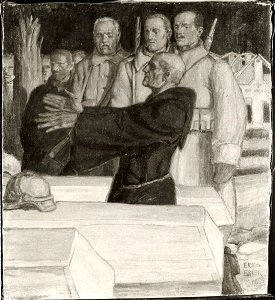 Erich Erler-Samaden - Morgenrot (Soldatenbegräbnis) - HST 127 - Bavarian State Painting Collections
