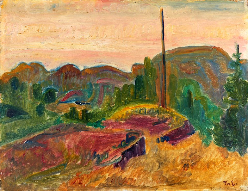 Thorvald Erichsen - Evening Landscape - NG.M.01975 - National Museum of Art, Architecture and Design