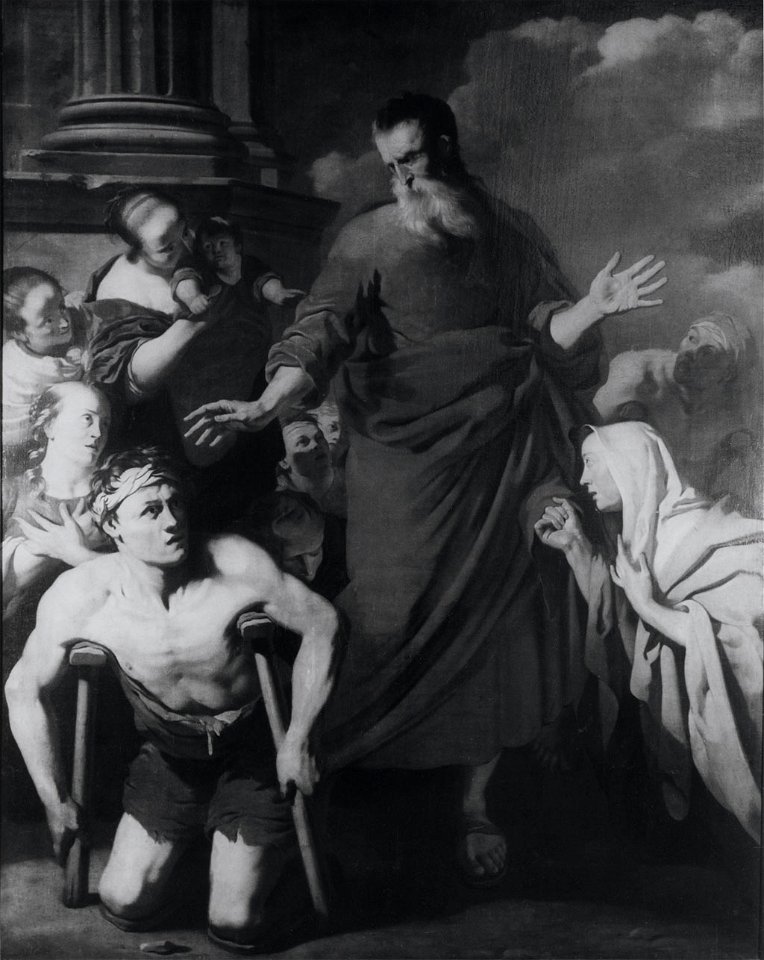 Erick Wilkes - Paulus geneest de zieken te Lystra - SB 4851 - Amsterdam Museum
