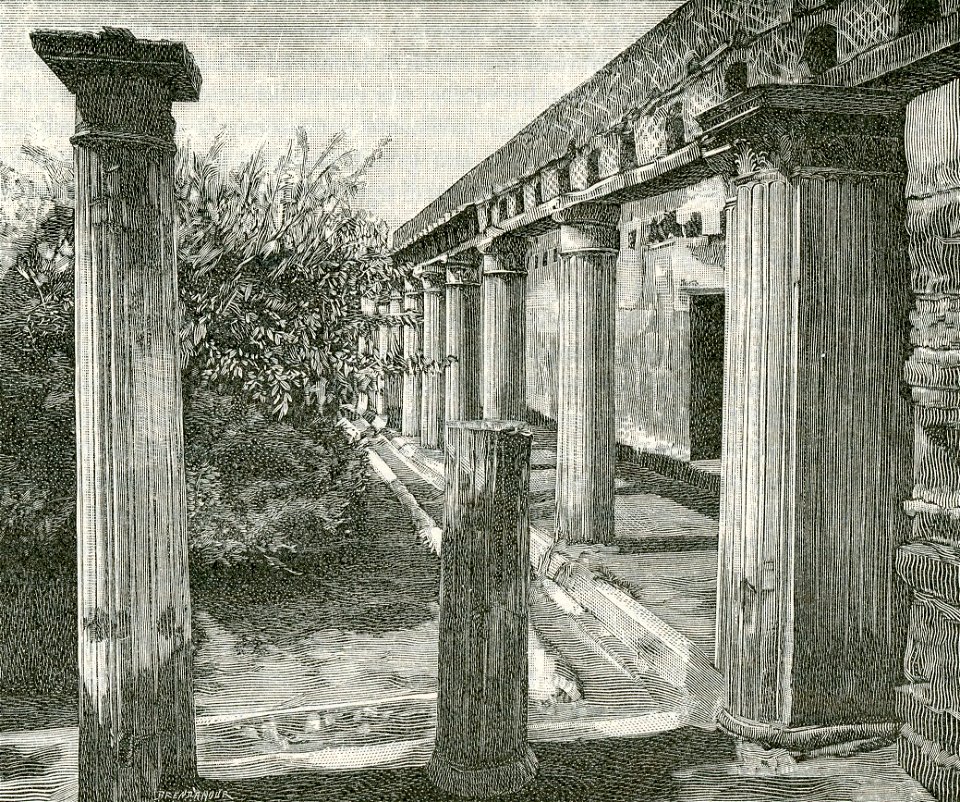 Ercolano giardino della Casa dell Argo