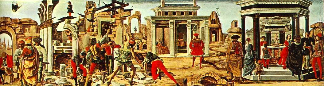 Ercole de' Roberti - Griffoni Polyptych - Predella (right view) - WGA19615