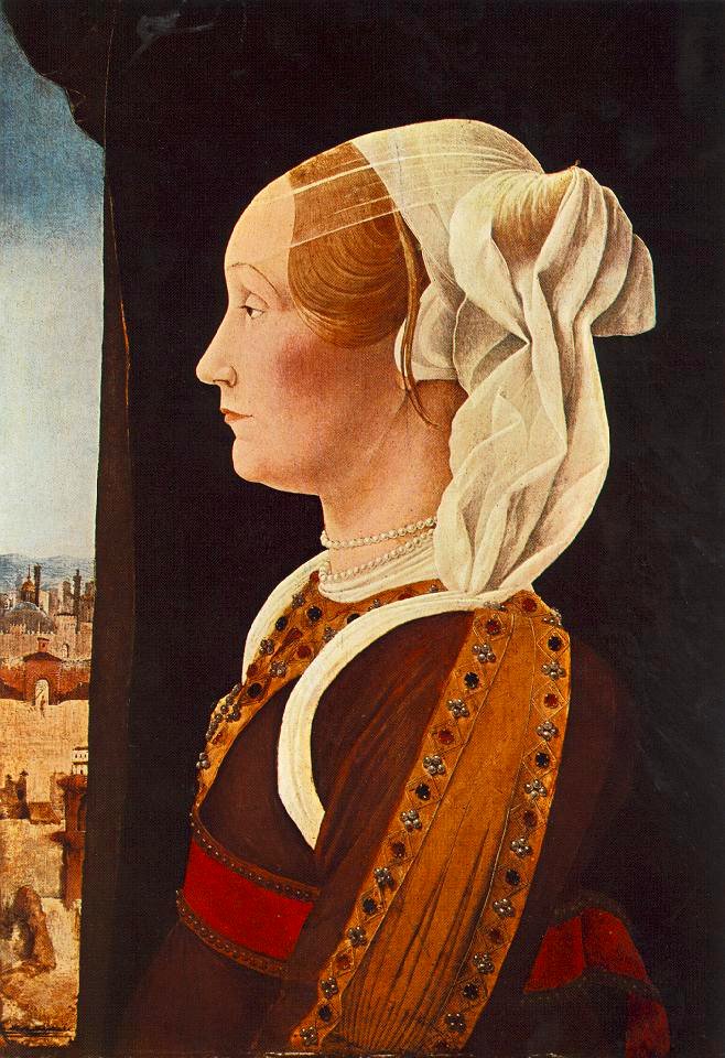 Ercole de' Roberti - Portrait of Ginevra Bentivoglio - WGA19611