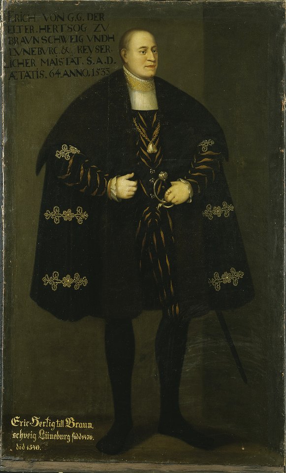 Erik I, 1470-1549, hertig av Braunscweig-Calenberg - Nationalmuseum - 32848