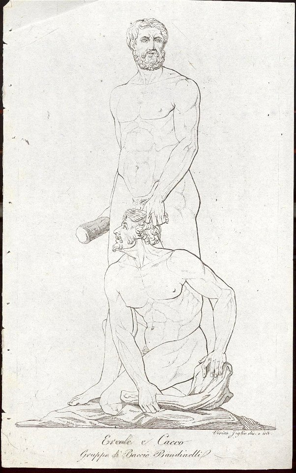 Ercole e Cacco. Grupo di Baccio Bandinelli, objectnr A 59379