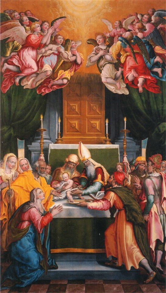 Ercole Ramazzani, Circoncisione di Gesù, 1588, dalla chiesa di San Sebastiano (Castelplanio), ora al Museo diocesano (Jesi)