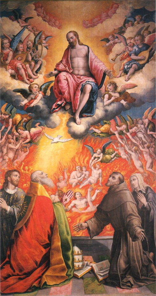 Ercole Ramazzani, La Liberazione delle anime del Purgatorio, 1586, Matelica, chiesa di San Francesco