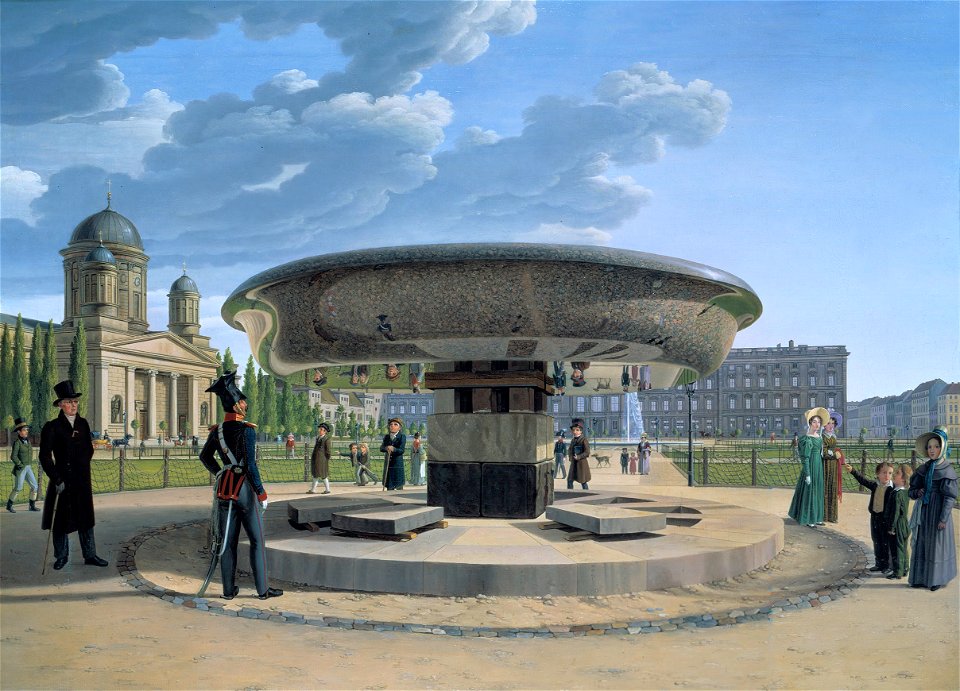 Erdmann Hummel - Die Granitschale im Berliner Lustgarten - Google Art Project