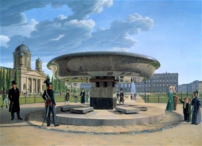 Erdmann Hummel - Die Granitschale im Berliner Lustgarten - Google Art Project