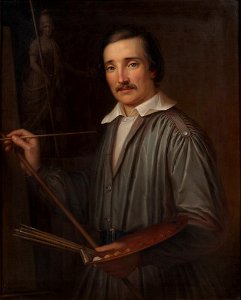Erik Wahlbergson - Self portrait, Erik Wahlbergson (1808-1865), artist - NMGrh 5155 - Nationalmuseum