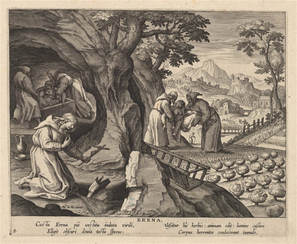Erena print by Maerten de Vos, S.I 808, Prints Department, Royal Library of Belgium