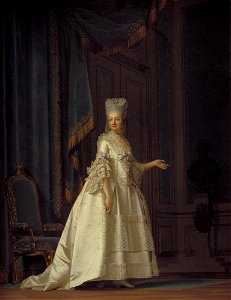 Vigilius Eriksen, Enkedronning Juliane Marie, 1778, KMS1138, Statens Museum for Kunst. Free illustration for personal and commercial use.