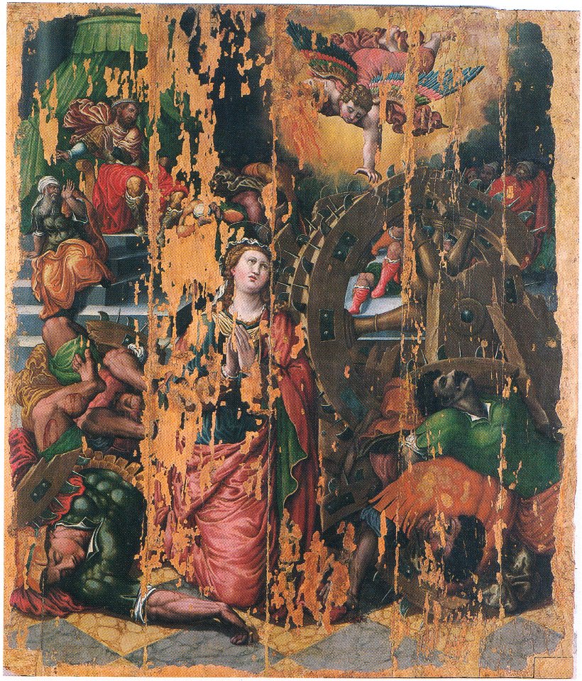 Ercole Ramazzani, Martirio di santa Caterina d'Alessandria, 1589ca, Sassoferrato, chiesa di santa Maria del Ponte del Piano