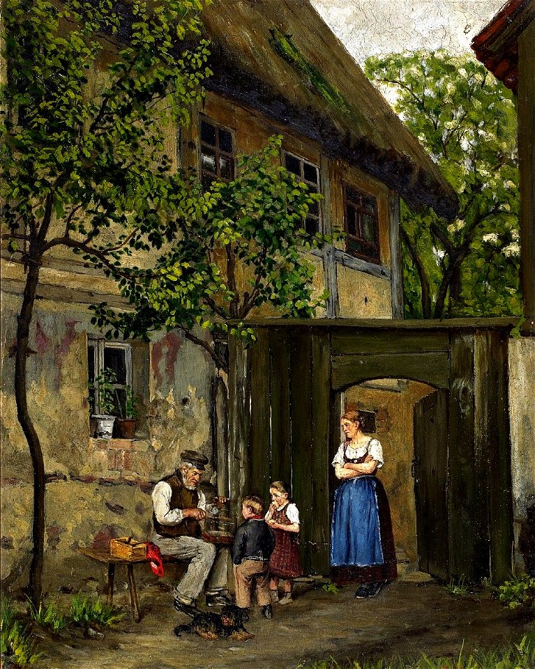 Erich Hammer Vor dem Gehöft