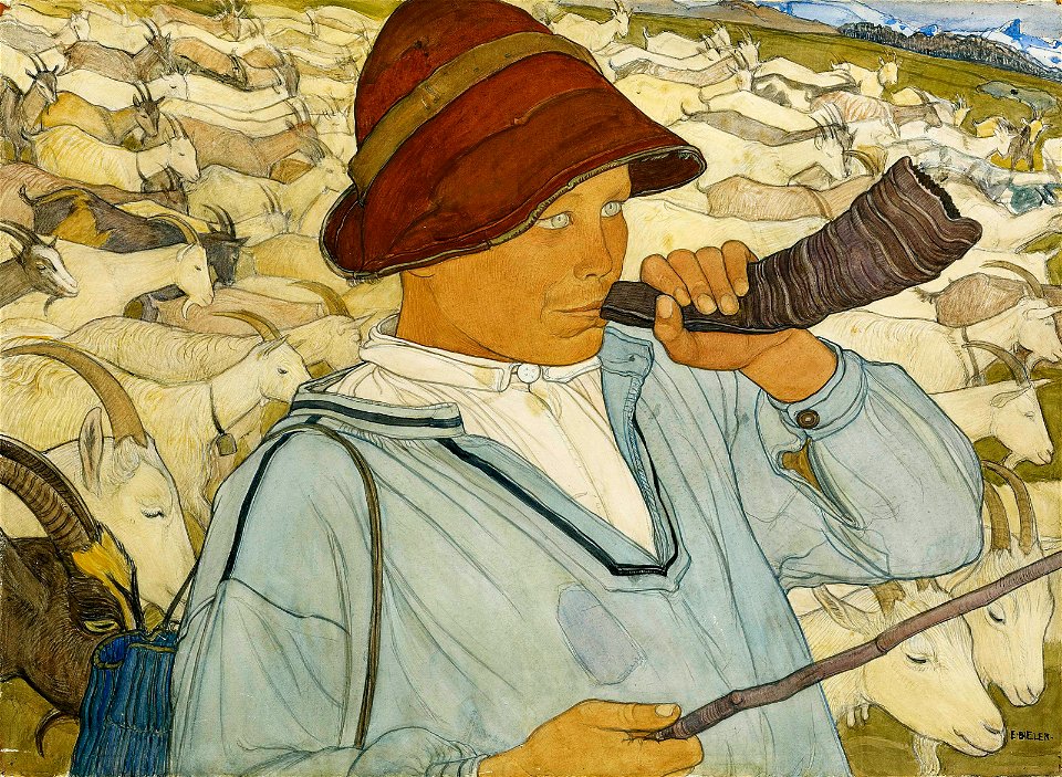 Ernest Biéler Jeune chevrier