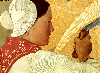 Ernest Biéler La Moissonneuse1