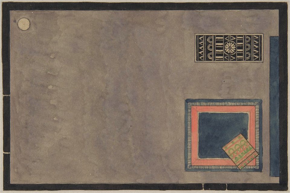 Erik Gunnar Asplund, View of Interior for Paris Exhibition 1925, with Rugs, 1824